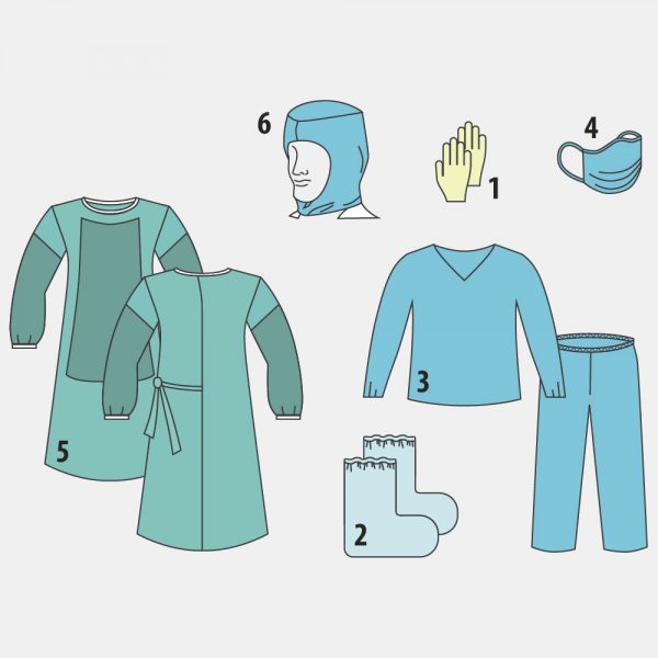 Комплект защитной одежды врача-инфекциониста № 8